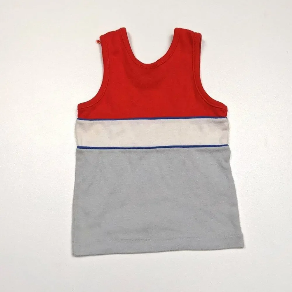 Vintage Triple Play Tank Top Boys Size 2T Baseball